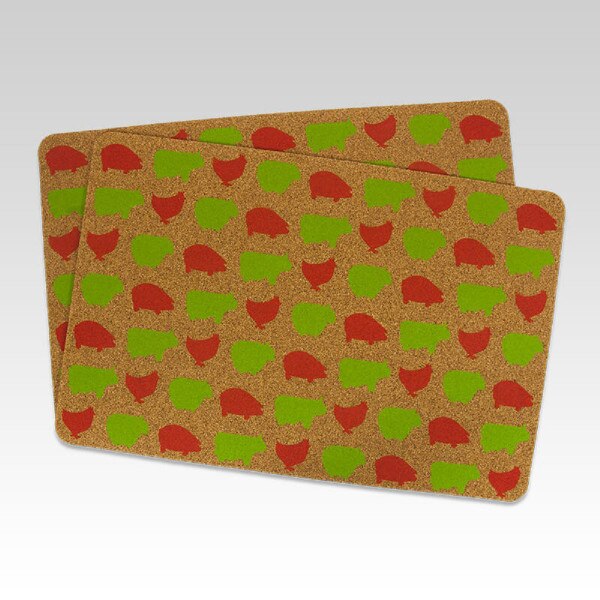 Cork Placemat Set Farm Collection